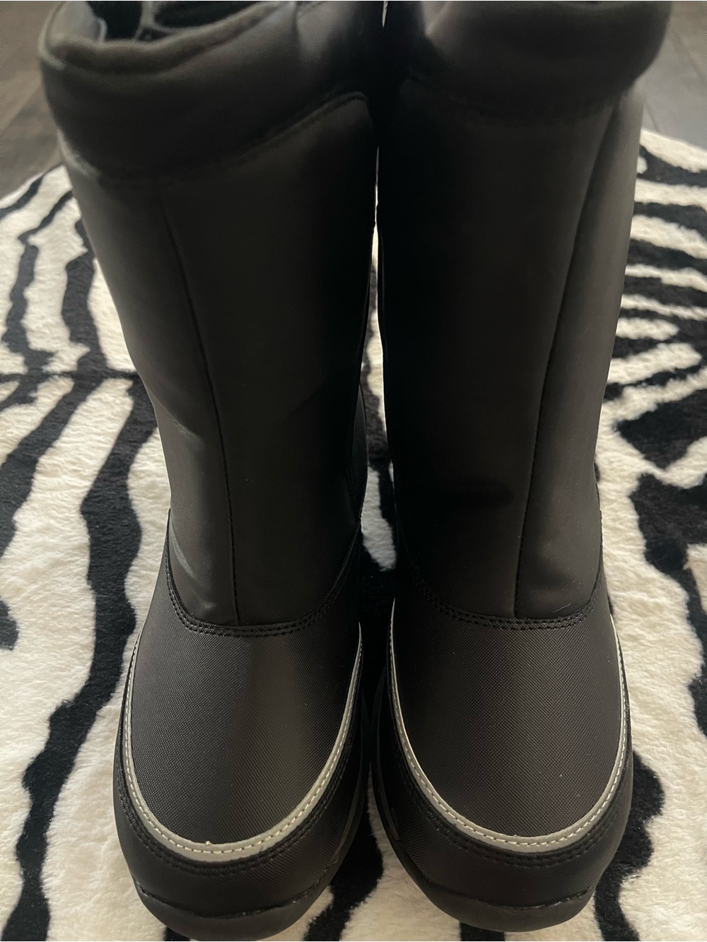 Lands' End NWOB Kids Black Winter Snow Boots